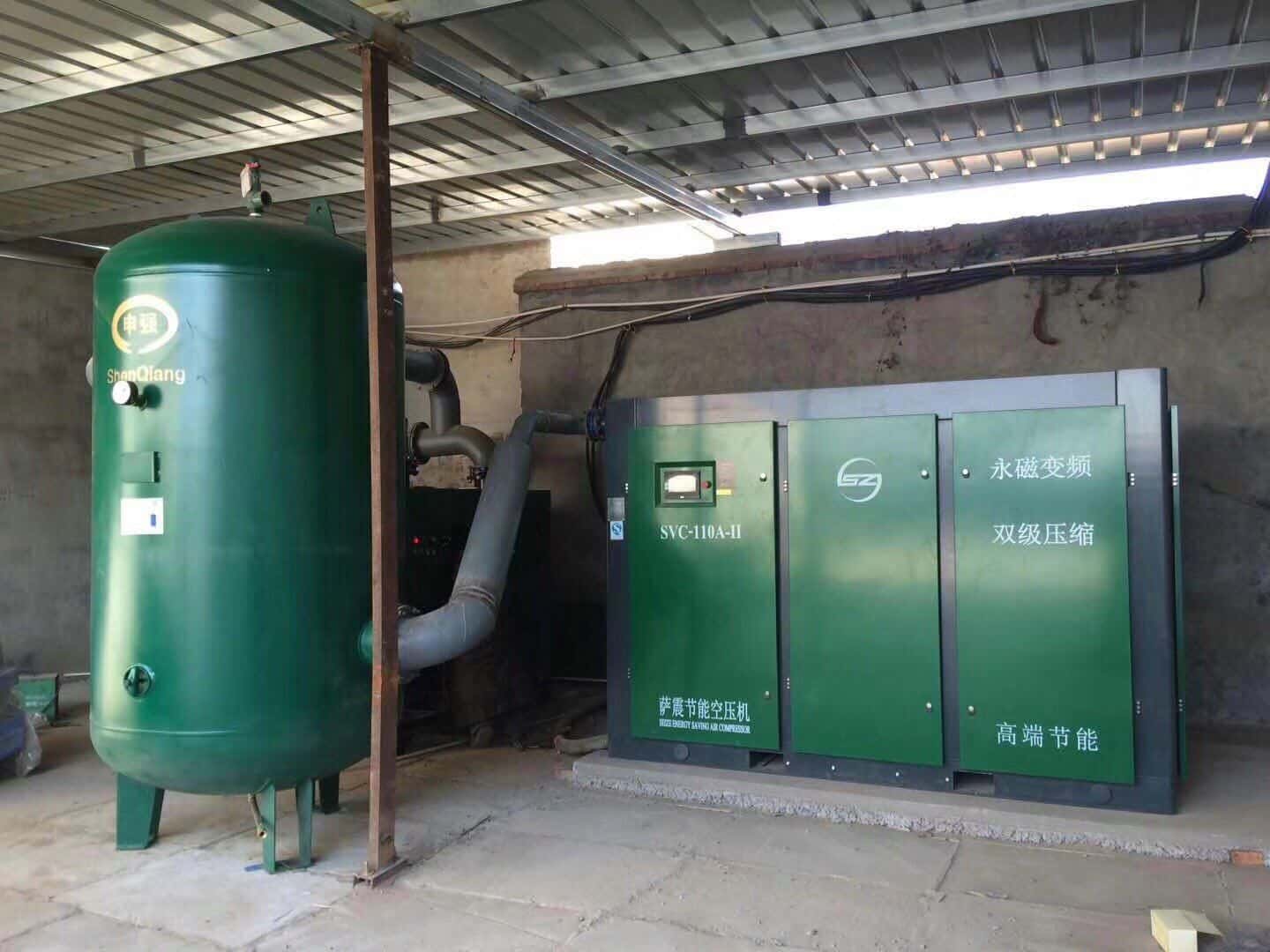 薩震節(jié)能空壓機(jī)客戶現(xiàn)場(chǎng)圖